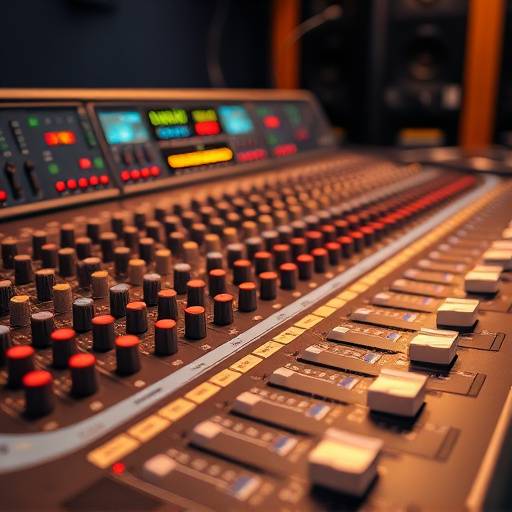 Professional studio mixing console